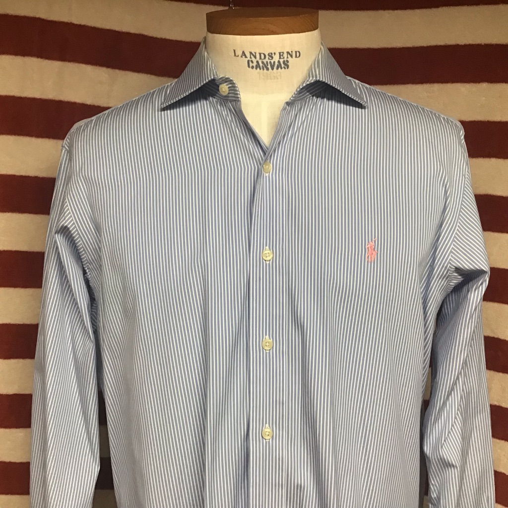 Euc Polo Striped Shirt Sz 16.5 34/35